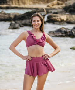 Plavková suknička - dusty rose